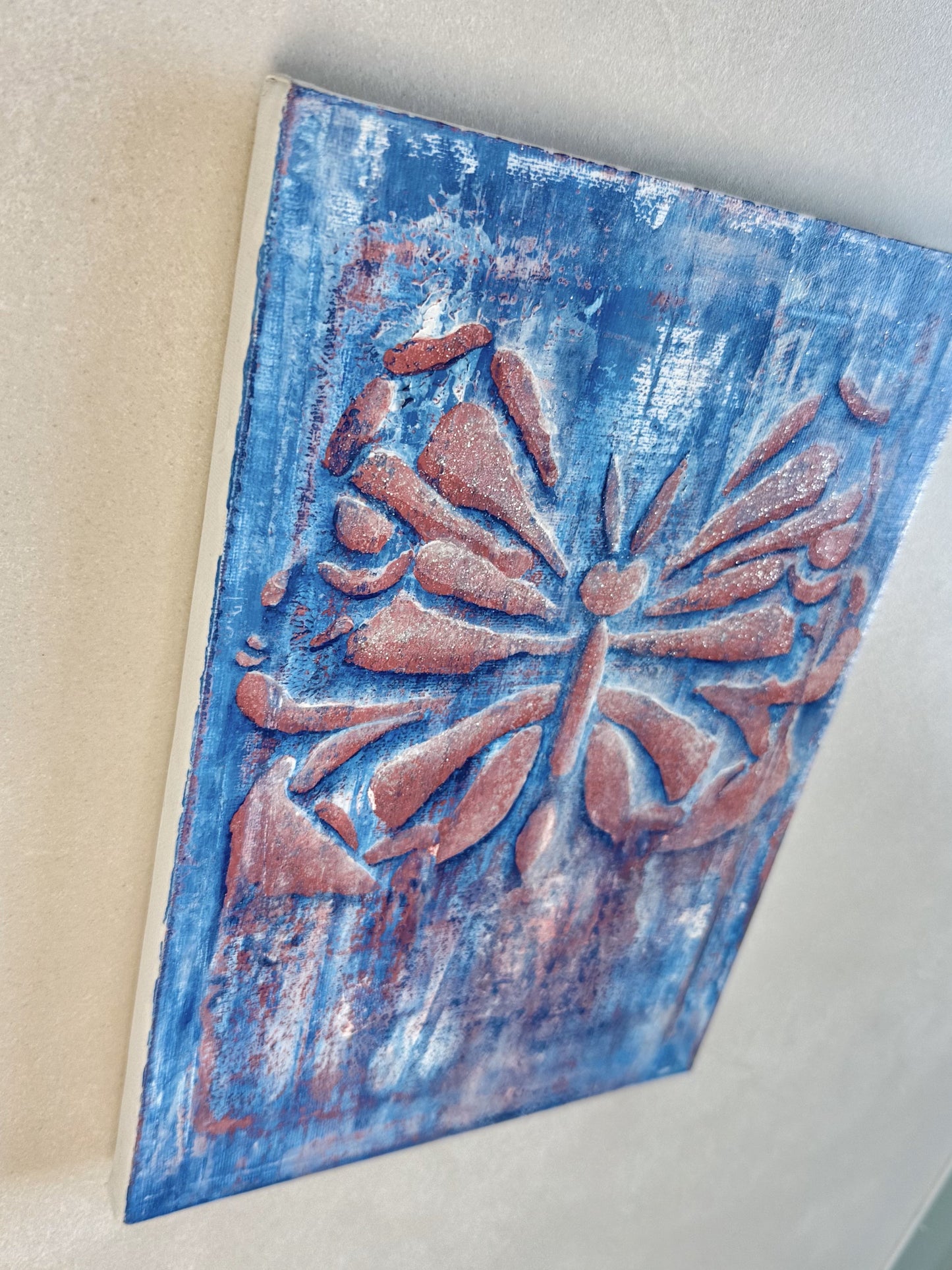 Terracotta Butterfly on Canvas (Custom Order)