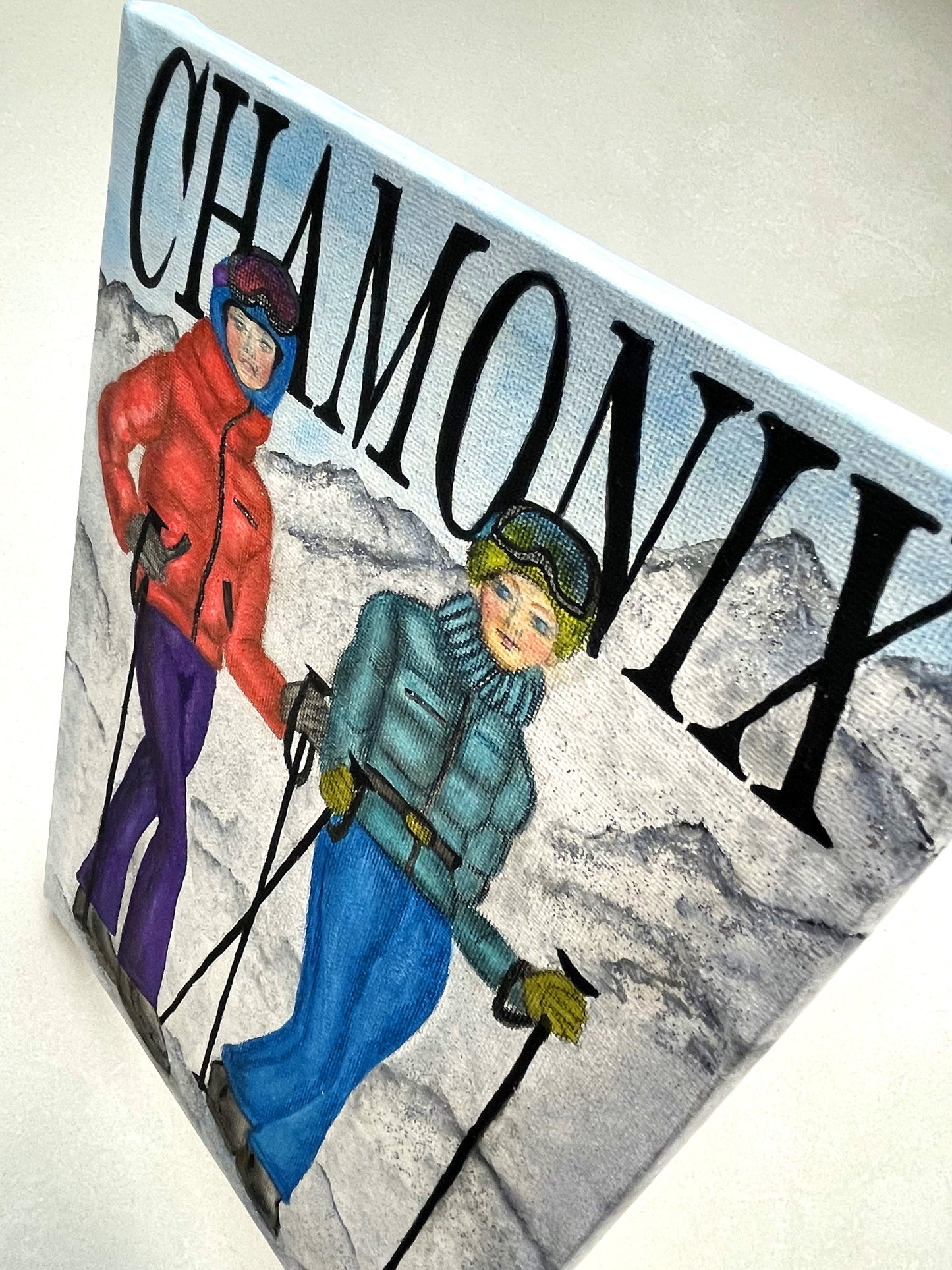 Chamonix Girls on Canvas (Custom Order)