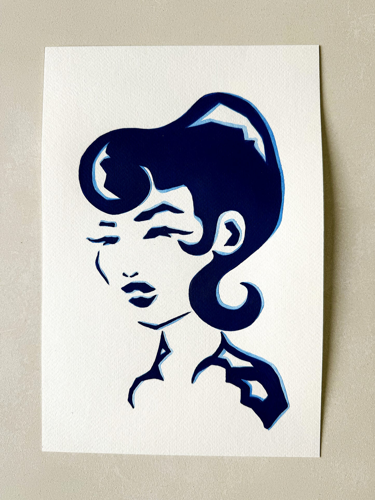 Modern artwork on a paper 