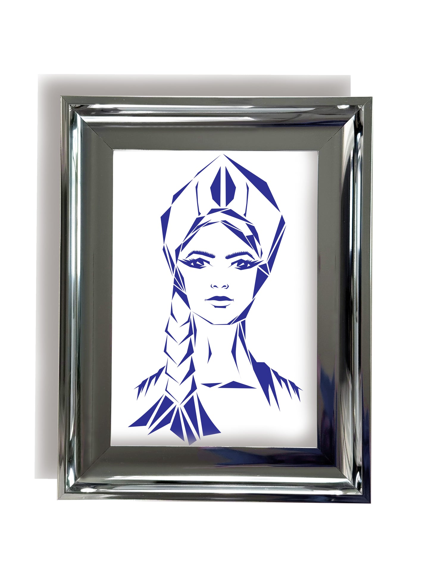 Frame portrait of a Russian girl wearing  a traditional headpiece